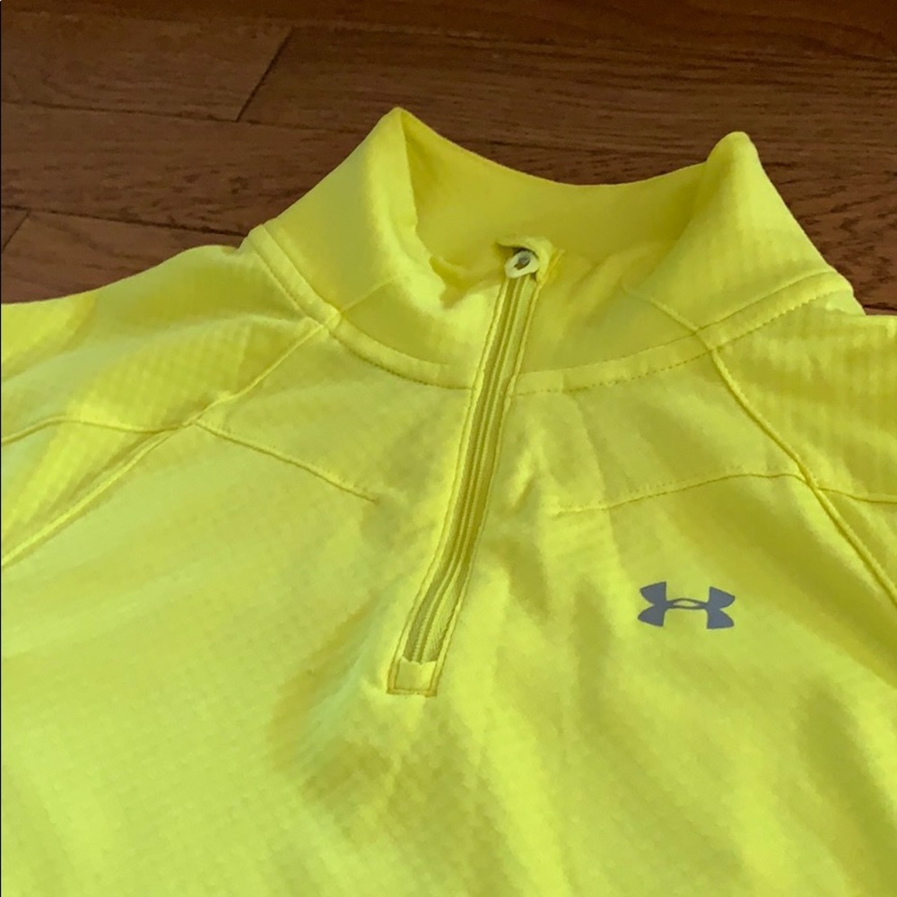 XS Bright Yellow Under Armor Pull-over